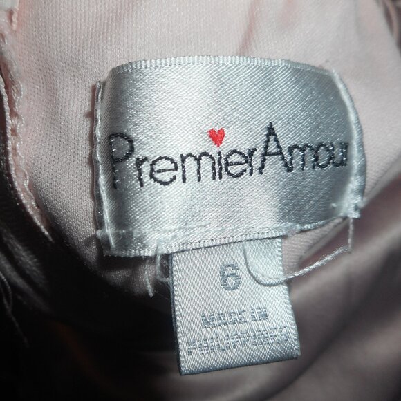 PREMIER AMOUR size 6 midi dress, color pink-ish - Picture 7 of 8